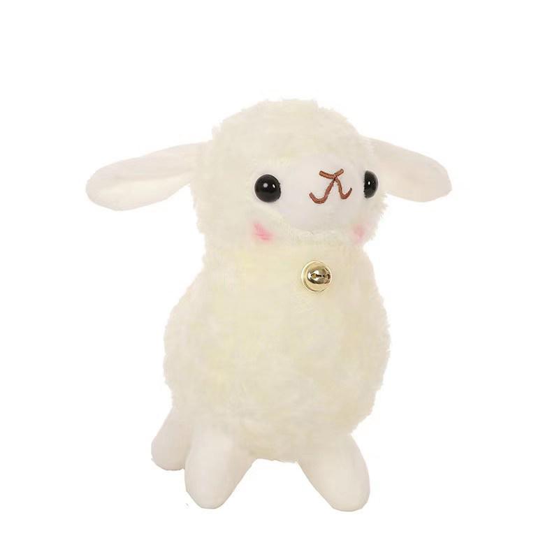 25 см супер милый колокольчик овечка плюшевые куклы кавайный колокольчик овечка тряпичная кукла альпака игрушки чучело мягкое животное день рождения свадьба вечеринка игрушка подарок
