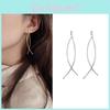 Chic Line Crossed Earrings Japanese Influence Sweet And Charming Individual