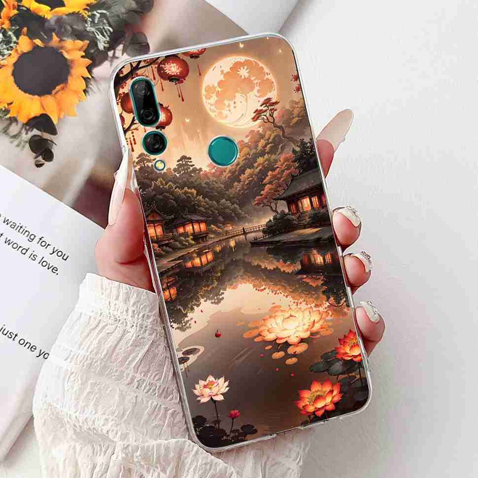 Для Huawei Y9 Prime 2019 6.59" Чехол Милая Девочка с Шариком Цветок Мягкий Силикон ТПУ Чехол Для Huawei Y9Prime 2019 STK-L21 Оболочка Телефона