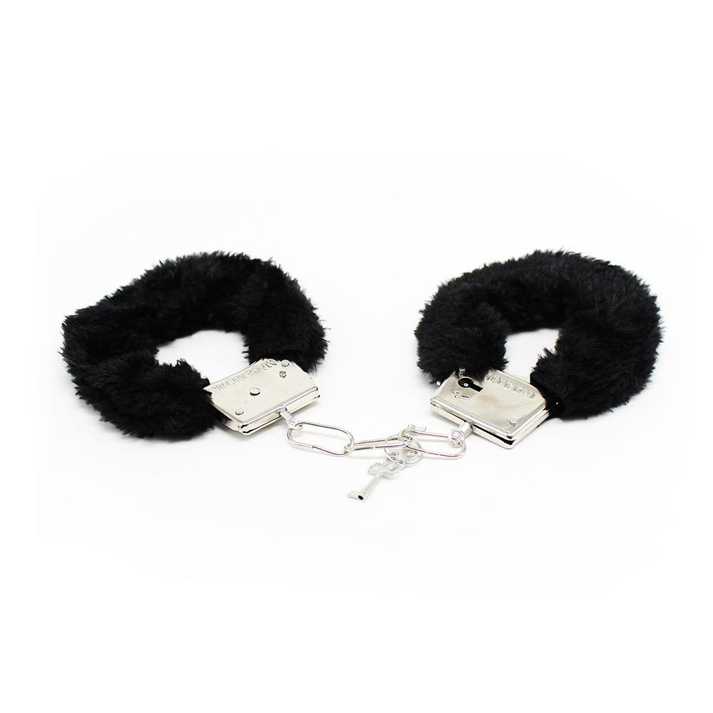 Soft Plush Handcuffs With 2 Keys Restraints Cuffs Wrist Bracelet SM Bondage Handcuffs Couples