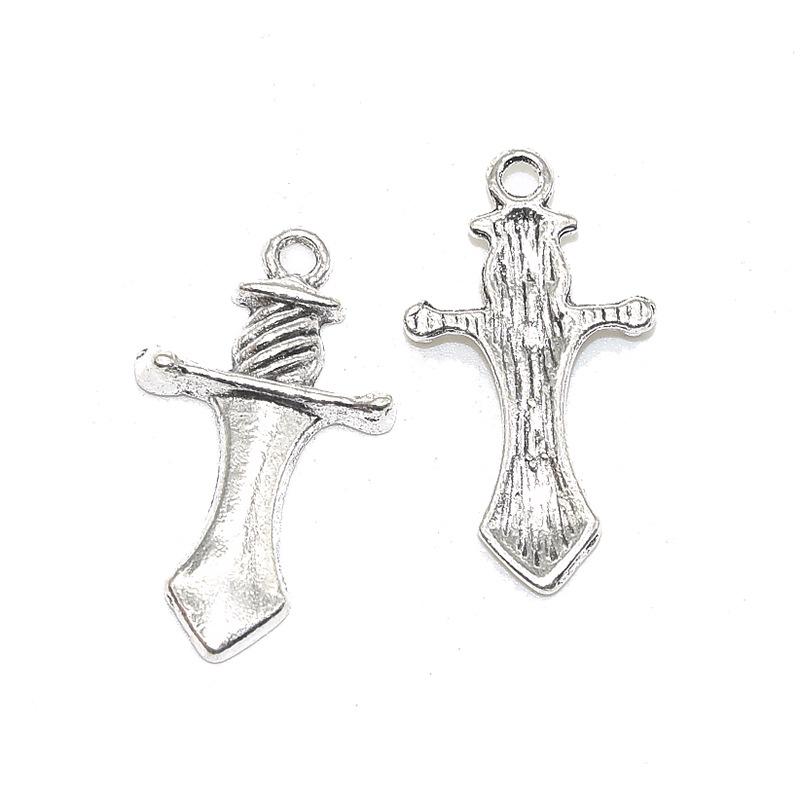 Комплект украшений из сплава своими руками: Шлем на библейскую тему, Доспехи, Щит, Меч, Шармы для браслетов, ожерелий, серег или подвесок