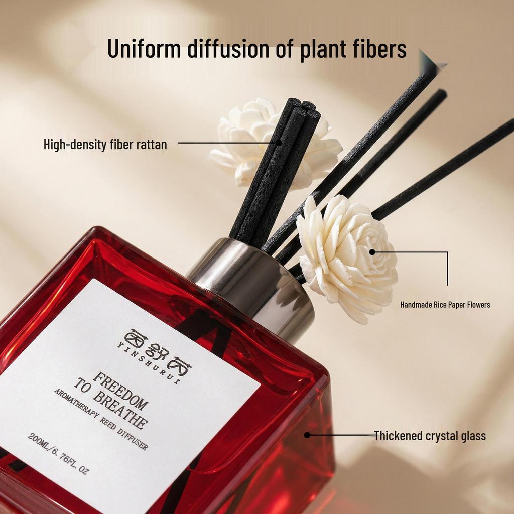 Flameless Essential Oil Aroma Diffuser: Long-Lasting Fragrance for Home & Hotel Feel, Eliminates Odors in Bedroom & Living Room