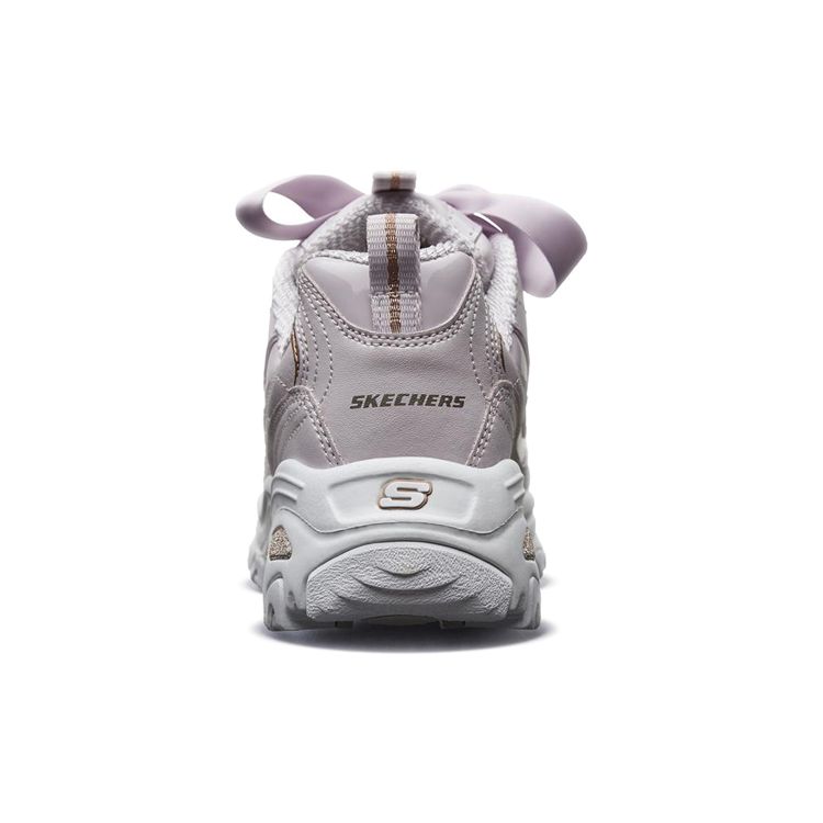 Skechers DLites 1.0 На шнуровке Ретро Спортивные Низкие Повседневные Кроссовки Женские Лавандовый 11976-LAV