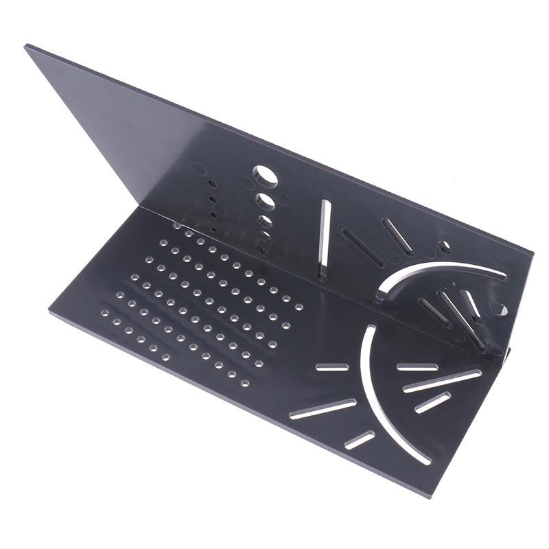 Многофункциональный угловой столярный шаблон: 3D Шаблон «Елочка» для разметки с позиционированием перфорации, Инструмент для плотников и профессиональных декоративных проектов