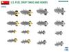 Miniart American fuel tank and bomb plastic model MA49015 1/48