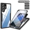 Чехол с полной защитой 360 для Samsung S25 Ultra S23 Plus S21 S20 S25 Edge Funda для Samsung S24 Ultra S25 Защитное стекло Чехол для телефона