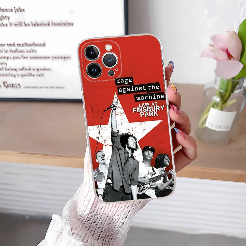 R-Rage A-Against T-The M-Machine Группа Для Чехла Телефона IPhone 17 16 15 14 13 12 11 Pro Max Plus Высококачественный Силикон