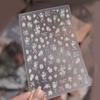 1pcs Ocean Marine Life Jellyfish Dolphin Shell Starfish Frangipani Ocean 5D Nail Art Stickers Embossed Nail Decals