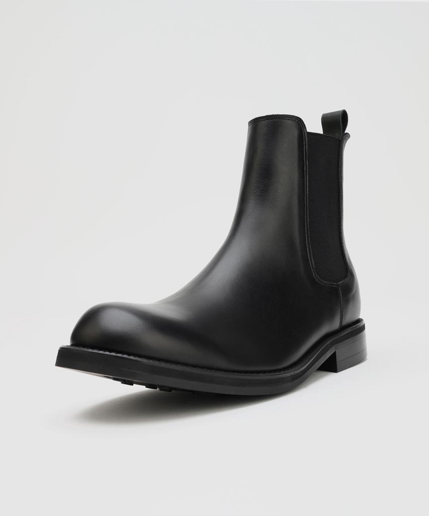 Firenze Atelier [Vibram] All Day Round Toe Chelsea Boots 2600 [Kip Black]
