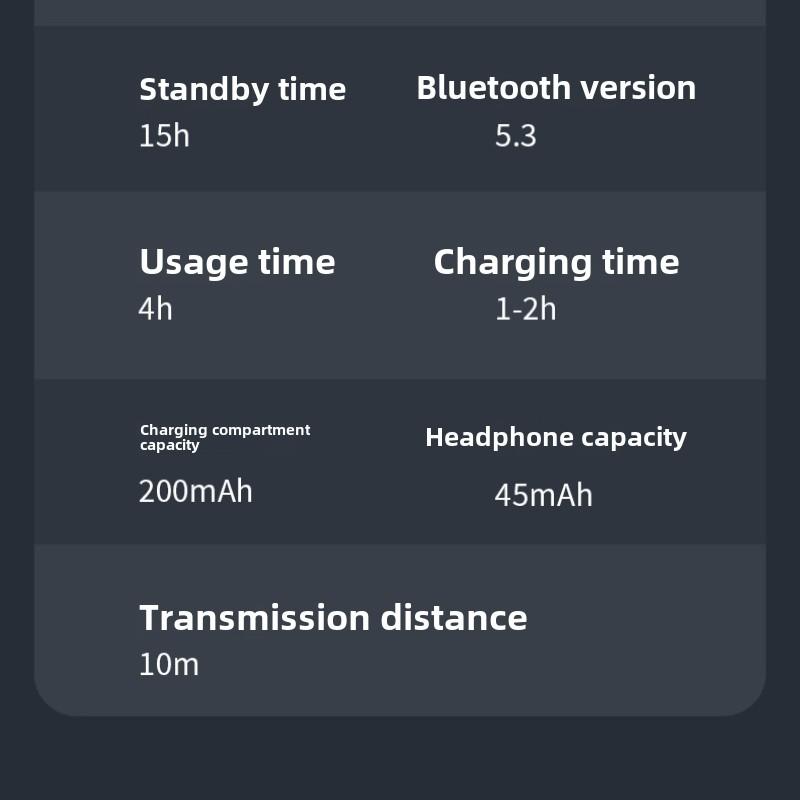 Bluetooth-гарнитура с цифровым дисплеем, внутриканальная Bluetooth-гарнитура, спортивная модель