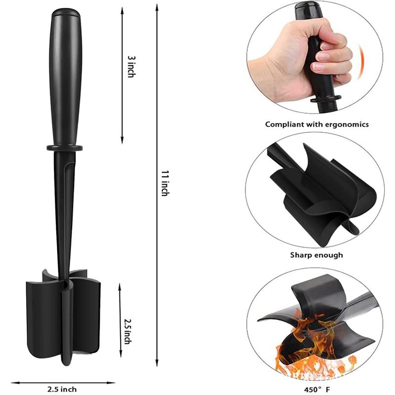 Кухонный измельчитель мяса, измельчитель говяжьего фарша, лопаточка для смешивания, измельчения и отбивания мяса, скребок для измельчения мяса