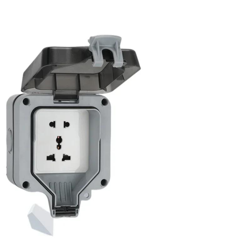 IP66 водонепроницаемая зарядная розетка ЕС водонепроницаемая брызгозащищенная наружная международная универсальная розетка, Южная Африка 15A розетка