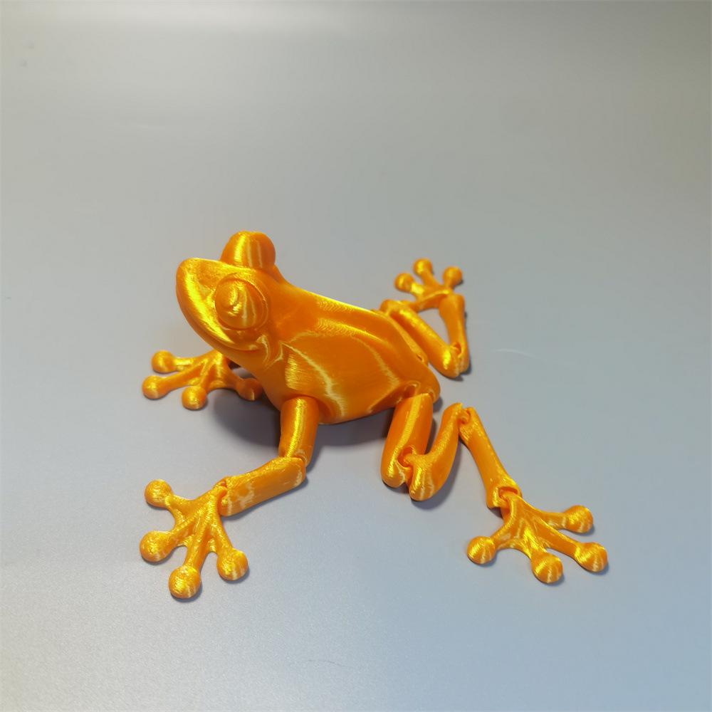 Реалистичная 3D-игрушка-лягушка с подвижными суставами - Настольное украшение и предмет коллекционирования
