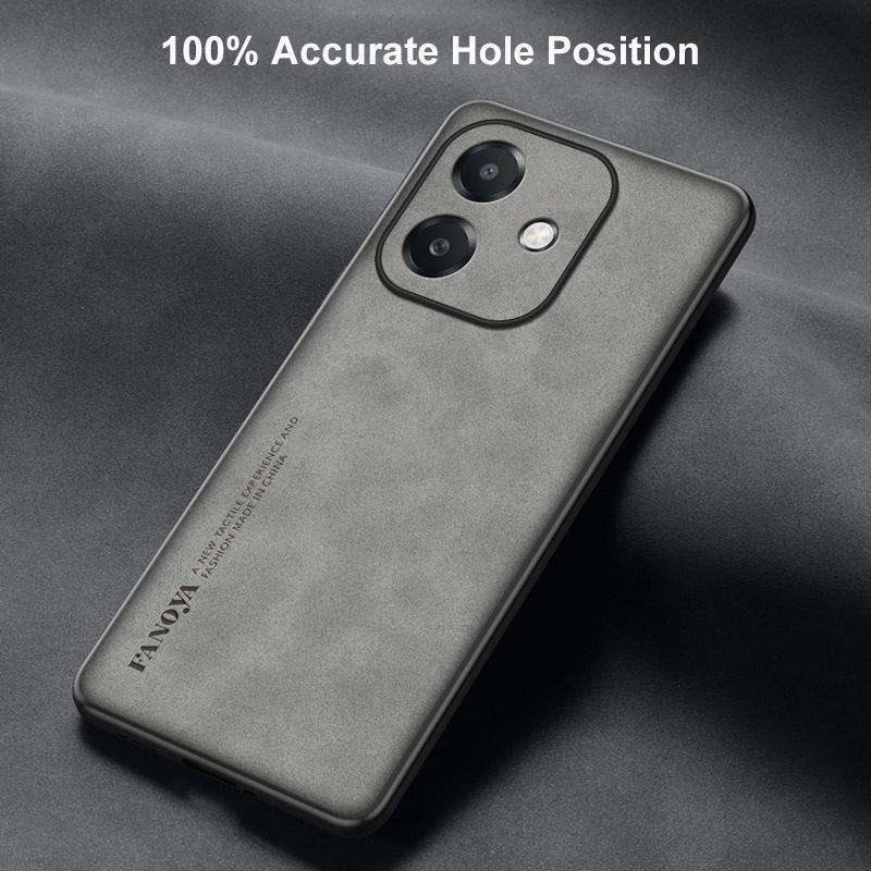 Для OPPO A3 A3X 4G Чехол Роскошный Кожаный Чехол для Телефона Для OPPO A3 A3X 5G Задняя Крышка Матовый Силиконовый Ударопрочный Полная Защита
