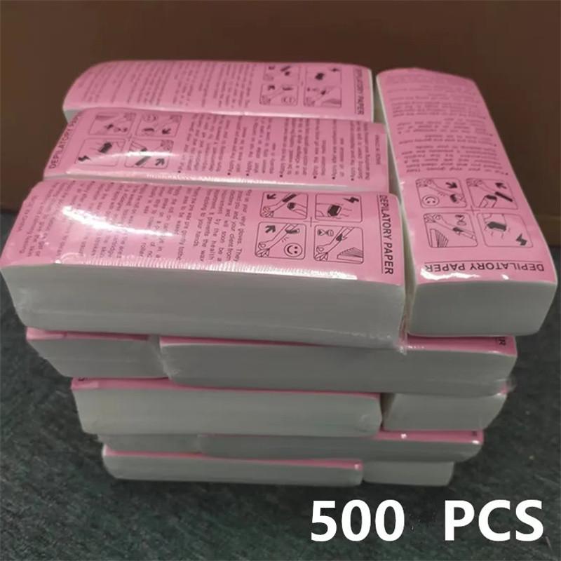 100 шт. нетканых полосок для депиляции для женщин и мужчин, для тела, ног, рук, эпилятора, рулон вощеной бумаги, высококачественные полоски для удаления волос