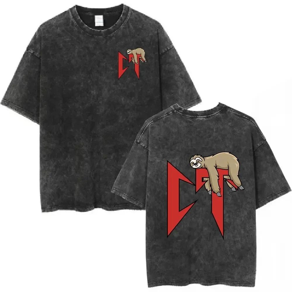 Natanael Cano Nata Montana Vintage Washed T Shirts Amor Tumbado Short Sleeve T-shirt Men Cotton Comfort T-shirts