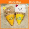 Bold Bear Ice Cream Plush Keychain With Soft Material For Collectors And Fans