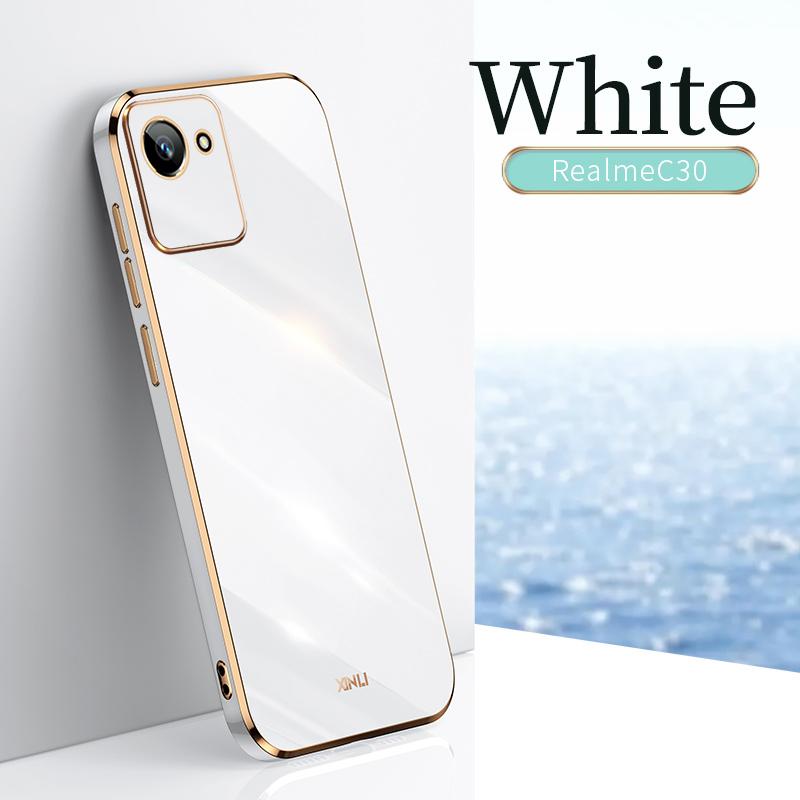 Для Realme C30 C 30 RealmeC30 RMX3581 чехол Мягкая силиконовая задняя крышка 6D гальванический чехол для телефона