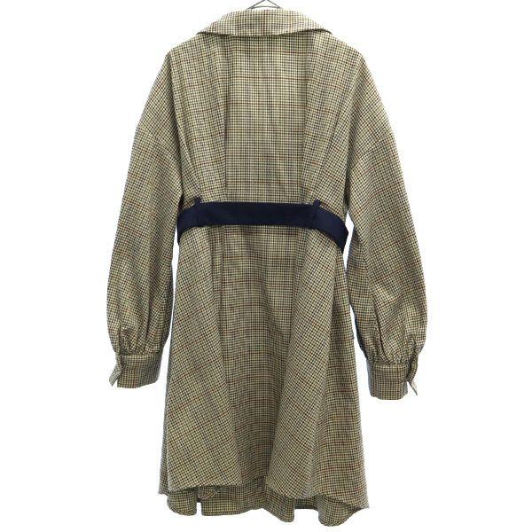 REDYAZEL Гусиная лапка Туника с длинным рукавом F Коричневый цельный Женский Б/У