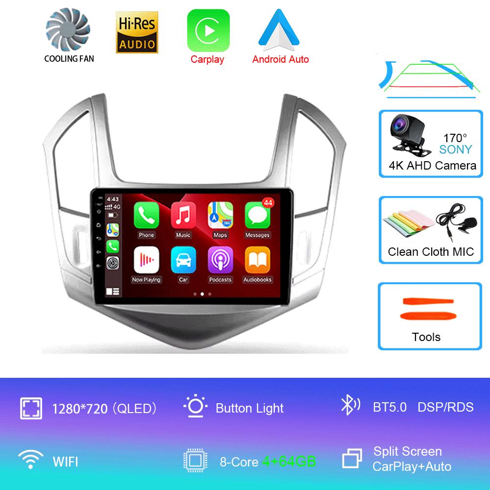 Android 14 Android 14 для Chevrolet Cruze J300 J308 2012 - 2015 Мультимедиа Видео Плеер Навигация стерео GPS Нет 2din 2 din dvd