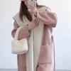 Autumn and Winter New Style Small, Stylish, Age-reducing, Sweet Lapels, Loose Korean Style, Versatile Wool Coat