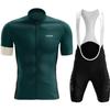 Mens Cycling Jersey Set Breathable Quick-Dry Short Sleeve Mountain Bike Apparel Ride