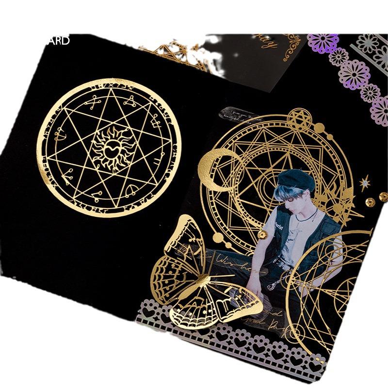 Серия романтических историй Момо: 10 листов кружевной бумаги для горячего тиснения для DIY японских планеров