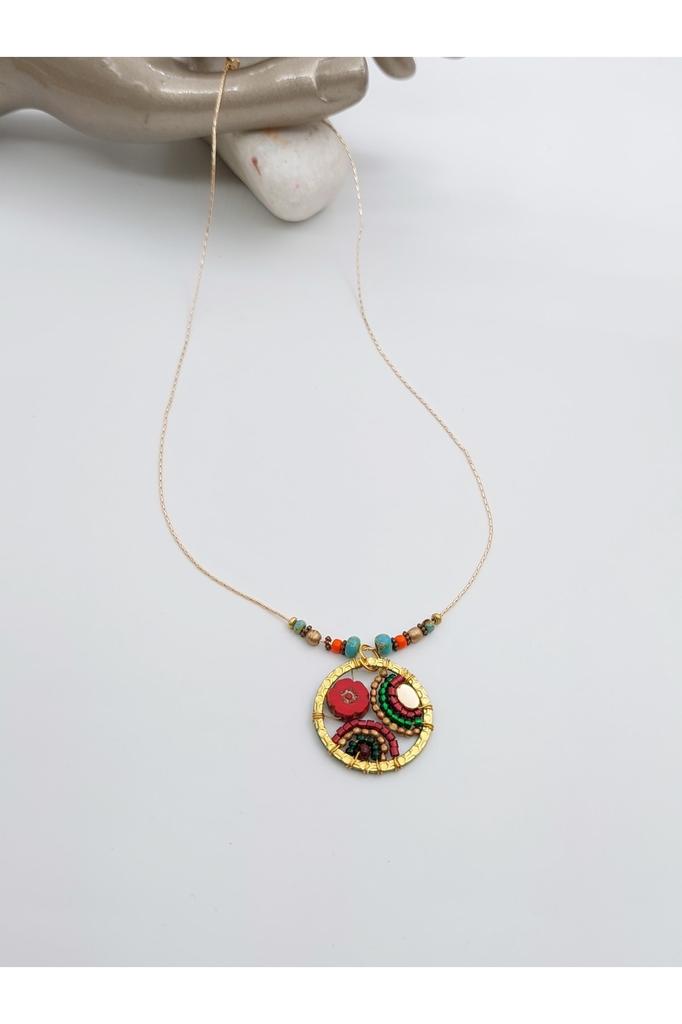 Подарок на день рождения, этническое подлинное хиппи, богемное модное ювелирное ожерелье ручной работы