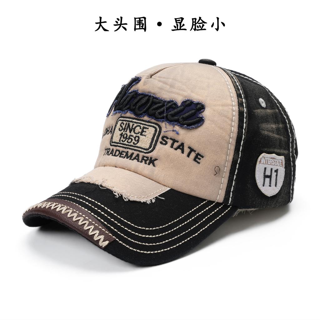 Корейские Ретро Мужские Женские Бейсболки Хлопковые Snapback Кепки Вышивка Стирка Универсальные Модные Буквы Отдых Защита от Солнца На Открытом Воздухе