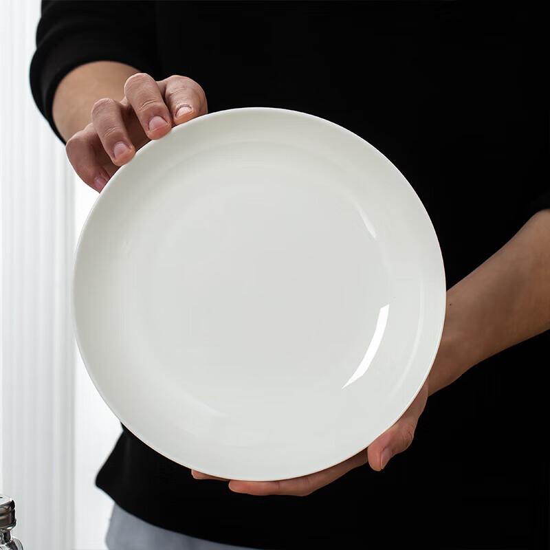 Глубокие керамические тарелки Tao Xiang Hui Pure White подглазурной росписи, набор из 4 штук