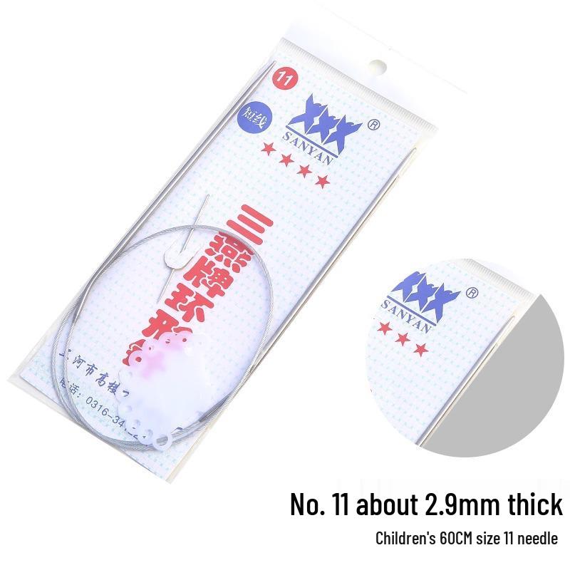 Набор circular knitting and crochet needles Sanyan из нержавеющей стали