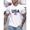European and American Retro Couple Casual T-shirts with Letter Prints American Personality Round Neck Casual Loose Short-sleeved