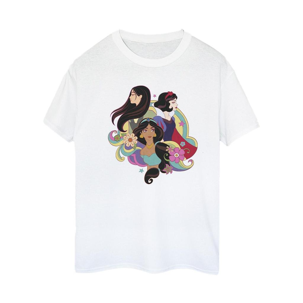 Disney Womens/Ladies Princess Mulan Jasmine Snow White Cotton Boyfriend T-Shirt