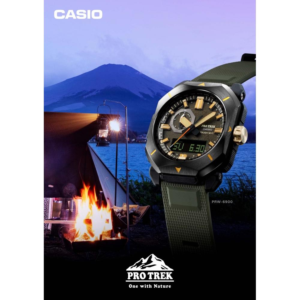 [Casio] Часы Protrek Climber Line Radio Solar Biomass Plastic PRW-6900Y-3JF мужские зеленые
