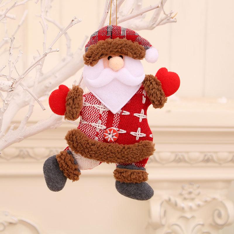 Cross-Border Small Santa Christmas Ornaments - Tree Accessories and Cloth Art Gifts