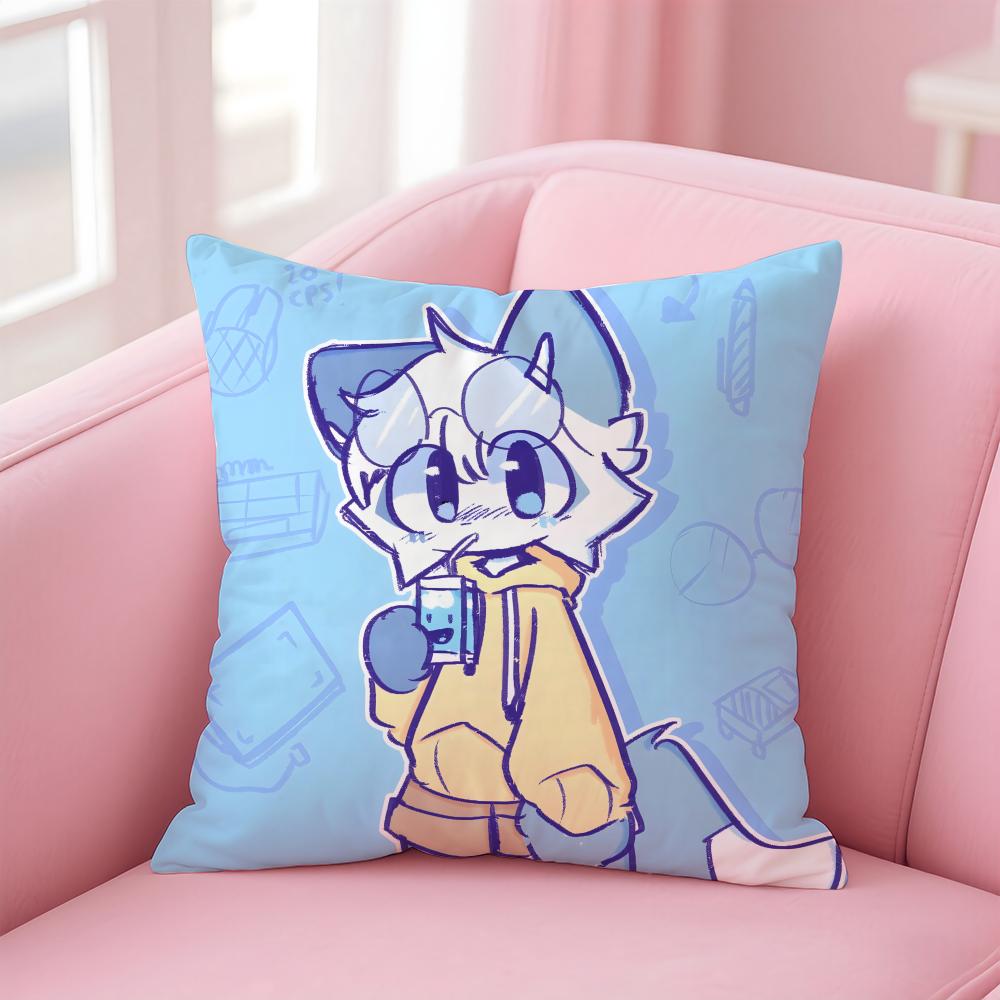 Мультяшная Наволочка F-Furry F-fandom Удобная Двусторонняя Наволочка Идеально Подходит для Автомобиля Дивана Спальни и Других Мест