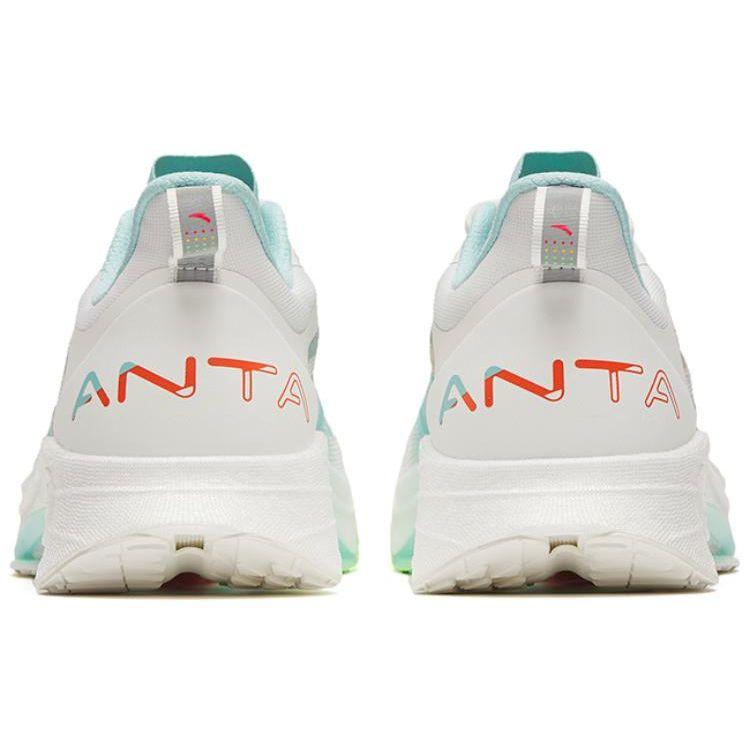 Anta Mach 3.0 Professional Racing Slip Non-Slip Durable Low Top Running Shoes Men sneakers White Blue Orange 112325583-4