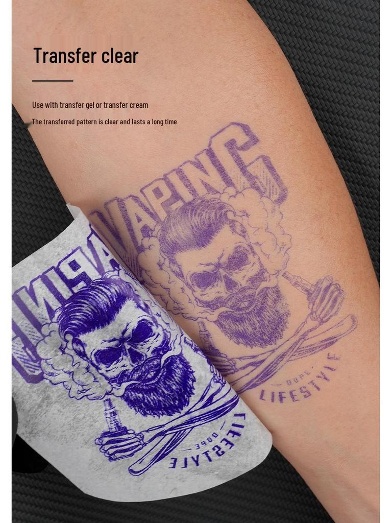 Бумага для перевода татуировок Dragon Art, нарисованная от руки - 4-слойные термотрансферные листы, 100 листов/коробка