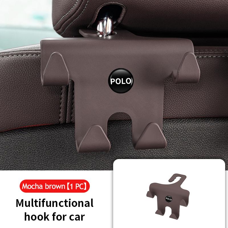 TMBCU1 Car Four Head Storage Hook Handbag Purse Bag Hanging Hook For Volkswagen VW Tiguan CC Jetta Polo Golf 4 5 6 Passat B5 B6 B7 CC