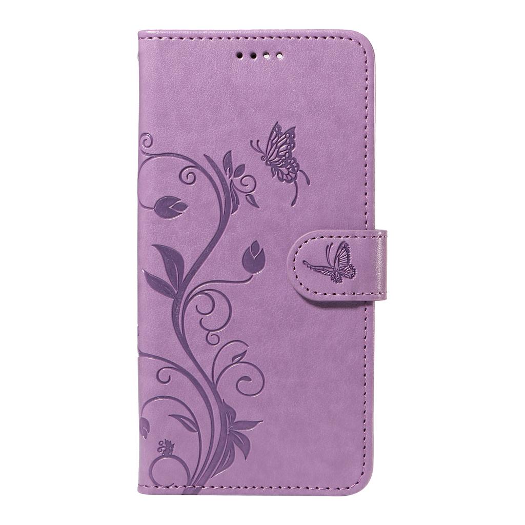 For Samsung Galaxy M35 5G PU Leather Cases Flower Pattern Wallet Stand Phone Cover with Strap