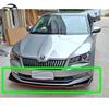 Аксессуар: Накладка на передний бампер Skoda Superb 2016-18, Глянцевый черный