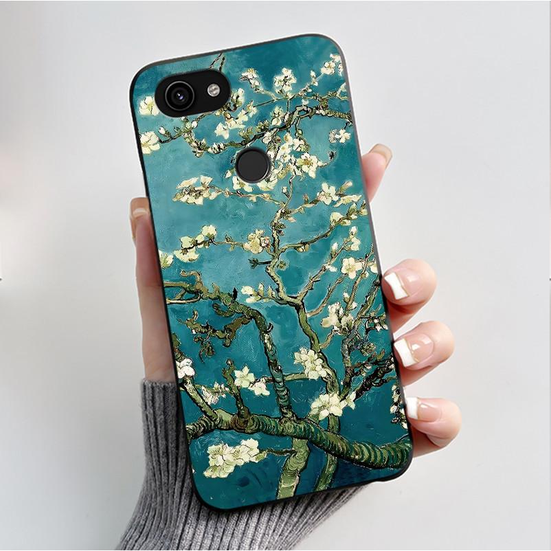 For Google Pixel 3a XL Case Black Bumper Soft TPU Silicone Cover for Pixel 3A XL Phone Cases Pixel3A 3 A 3AXL Butterfly Capa