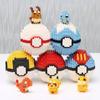 Ball Micro Building Blocks Pikachu Eevee Charmander Psyduck Magikarp Lapras DIY Mini Brick Figures Toys For Kids