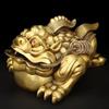 Feng Shui Copper Gold Toad Ornaments Attract Wealth Unicorn Living Room Office Decor