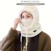 [New Warm Plush Hat] 2025 New Warm Plush Unisex Hat | Autumn and Winter Face-Exposed Windproof Ear Covers Multifunctional Headscarf