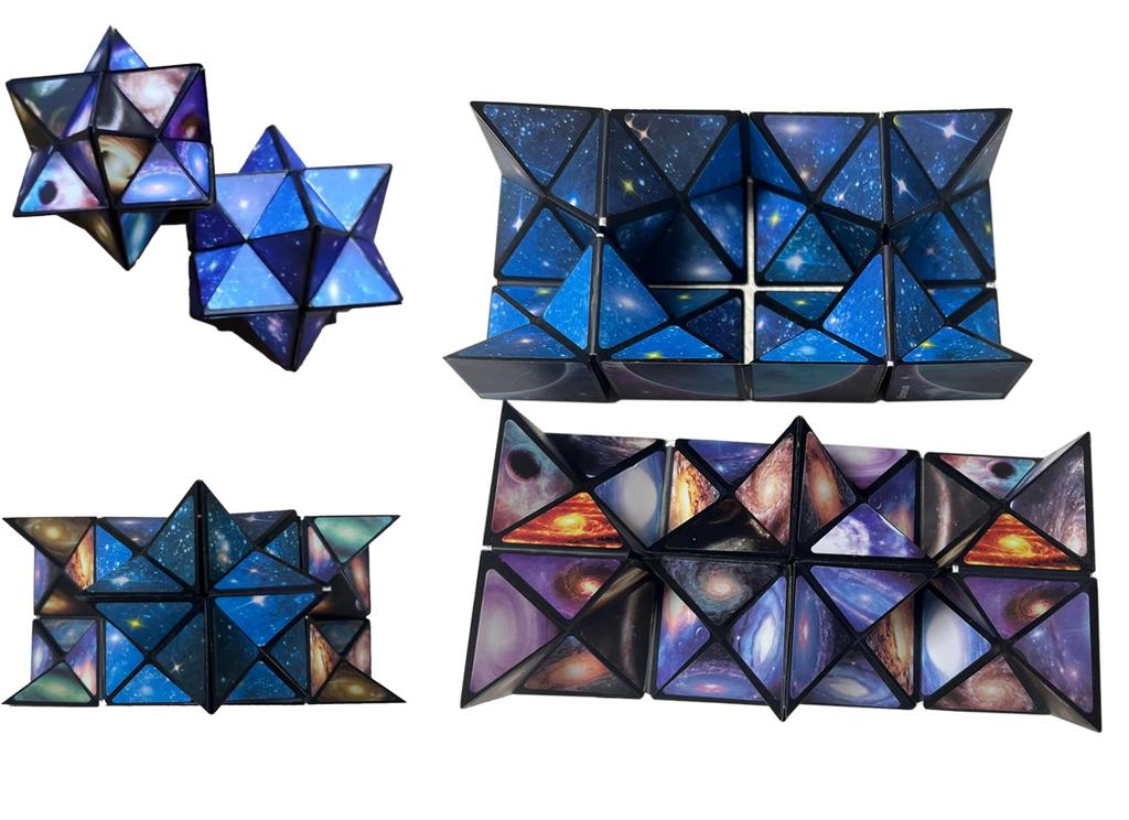Magic Star Cube Transformable Stress Brain Infinite 3D Educational Toy for Children and Adults One - Foldable, Puzzle, Relief, Training, Cube, Cube,