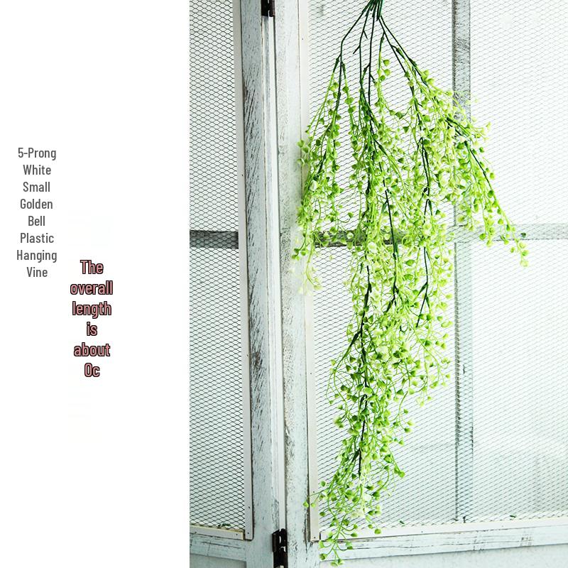Home Kindergarten Green Plant Wall Decor: Hanging Ivy Leaf Vines and Wreath Decorations