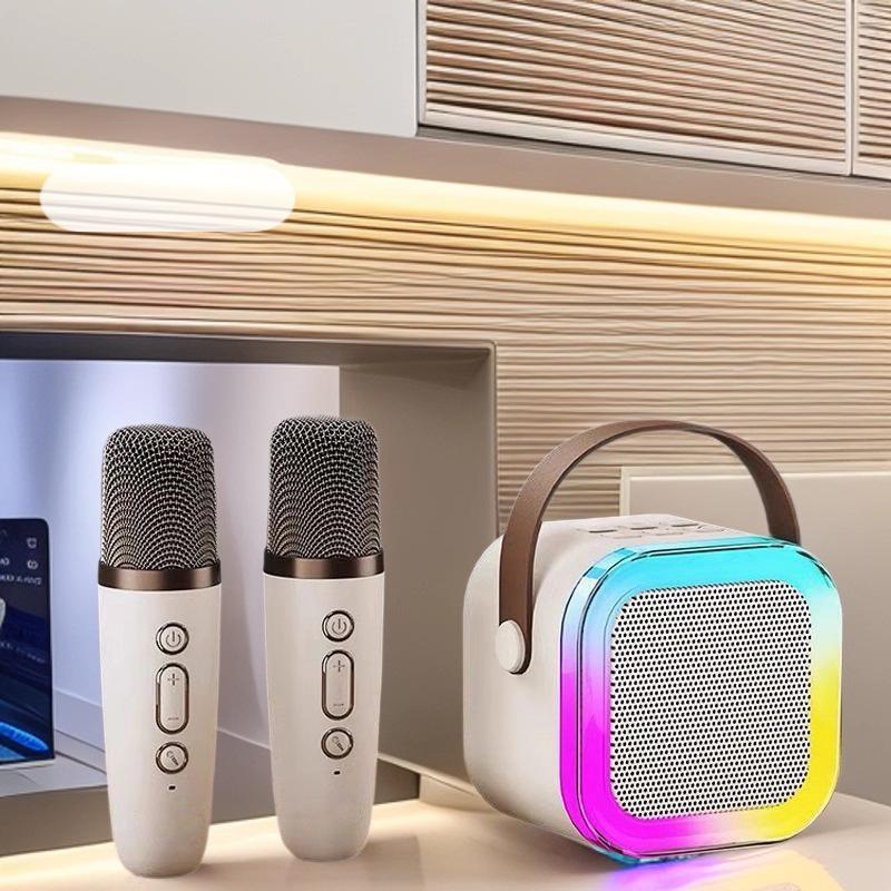 Портативный Bluetooth-микрофон K12 и универсальный KTV-динамик: Высококачественная мини-колонка для дома, улицы и семейного использования