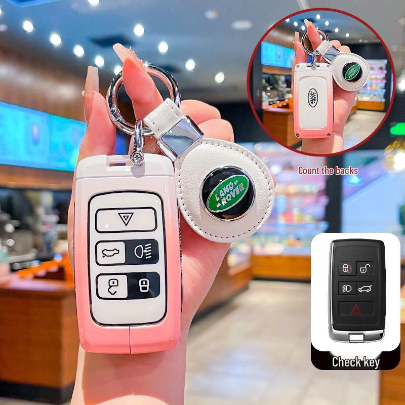 Key Covers for Land Rover Range Rover Evoque, Discovery 4/5, Velar, Range Rover Sport, and Freelander 2