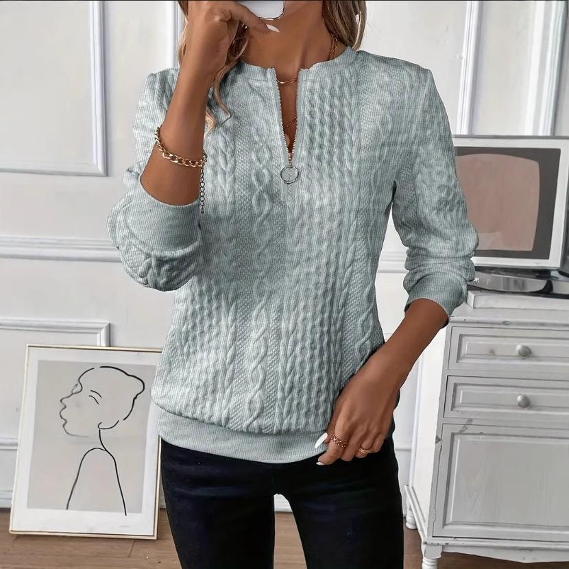 Женский пуловер на осень и зиму 2025 года, стеганый повседневный свитер «четыре в одном», свитер на молнии